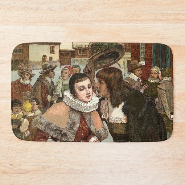Item preview, cool old painting of Old New York at New Years day in snow designed and sold by Lady-Frost.