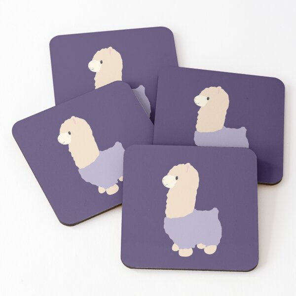 Item preview, Cute llama with lavender purple sweater designed and sold by Bella510.