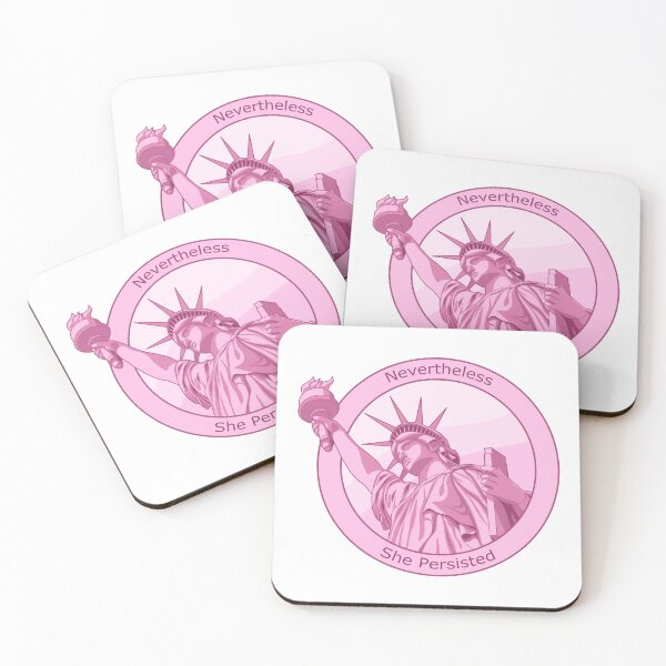 Item preview, Nevertheless She Persisted Pink Statue Of Liberty designed and sold by csforest.
