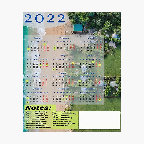 Item preview, 2022 calendars. designed and sold by DesignMod.
