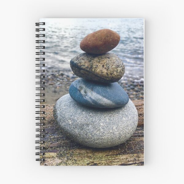 Item preview, Rock Cairn on a log designed and sold by LettuceBe.