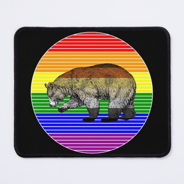 Item preview, Gay Rainbow Bear Graphic designed and sold by LthrDaddyBear.