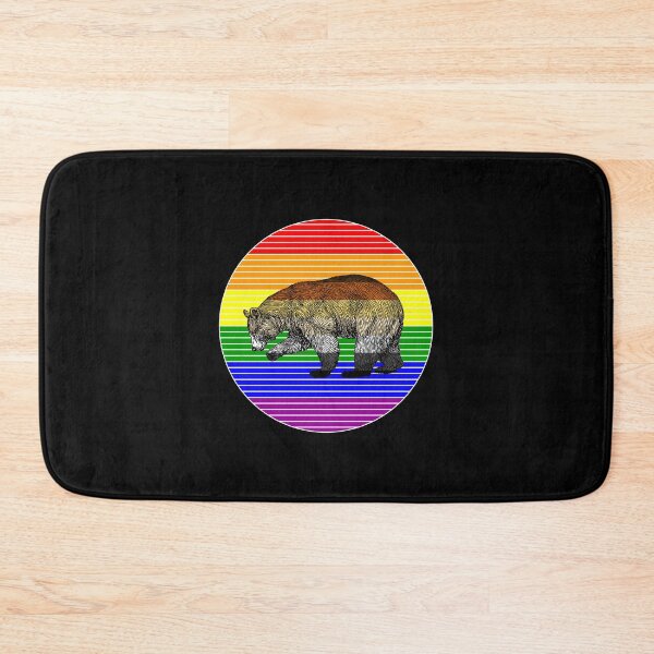 Item preview, Gay Rainbow Bear Graphic designed and sold by LthrDaddyBear.