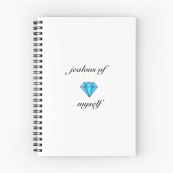 Item preview, Jealous of Myself | Cute Relatable Quote | Black Cursive designed and sold by tomefromme.