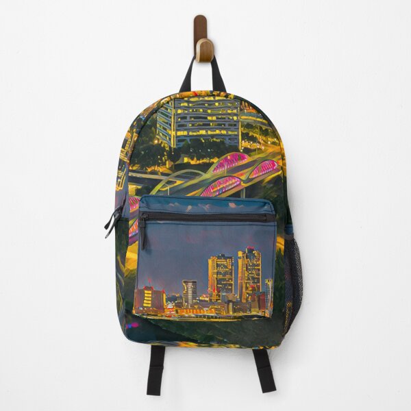 Item preview, Fort Worth at Night, Texas designed and sold by Sofia-Draws.