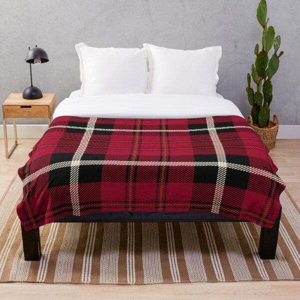 Artikelvorschau, Dunkelroter Tartan entworfen und verkauft von helloshirt.