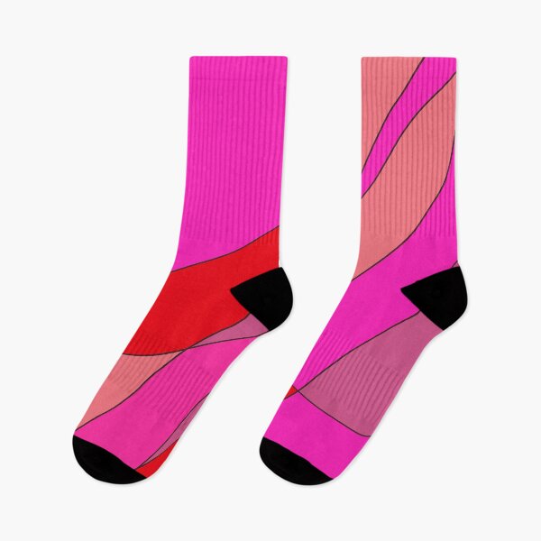 Item preview, Abstract digital art design in bright electris pink designed and sold by PuzbieArts.