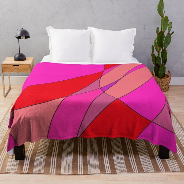 Item preview, Abstract digital art design in bright electris pink designed and sold by PuzbieArts.