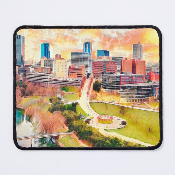 Item preview, Fort Worth Skyline, Texas designed and sold by Sofia-Draws.