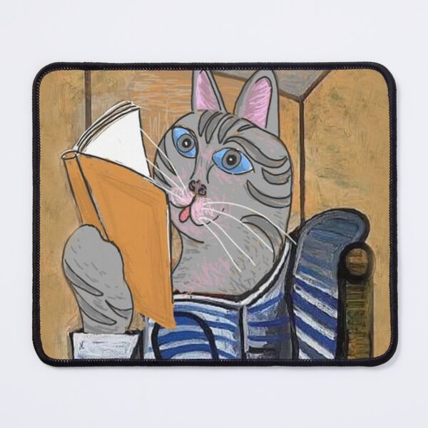 Item preview, Cat reading Book of design, art by Miguel Matos Official designed and sold by MiguelMatosArt.
