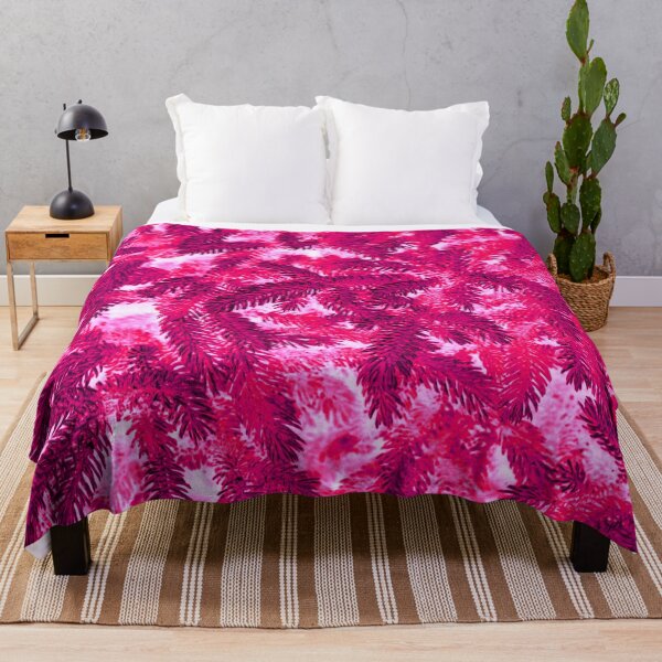 Item preview, Floral Winter Motifs with Branches of the  Ornamental Raspberry Purple Spruce Tree designed and sold by IraNiva.