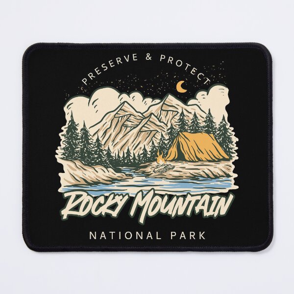 Item preview, Rocky Mountain Colorado National Park - Sepia Tone Illustration designed and sold by Rad-State.