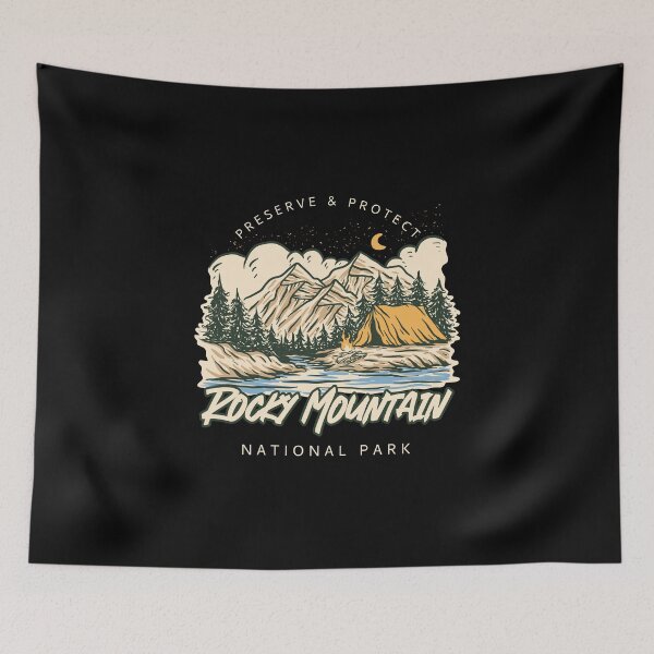 Item preview, Rocky Mountain Colorado National Park - Sepia Tone Illustration designed and sold by Rad-State.