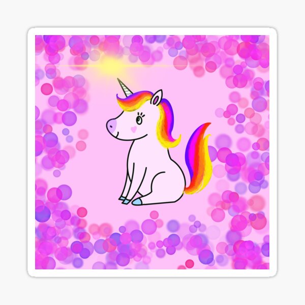 Cute Kawaii Unicorn Sticker By Jessicatukaj Redbubble