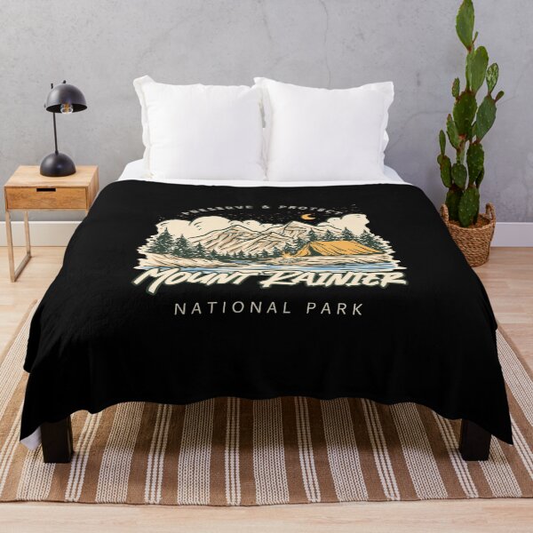 Item preview, Mount Rainier Washington National Park - Sepia Tone Illustration designed and sold by Rad-State.