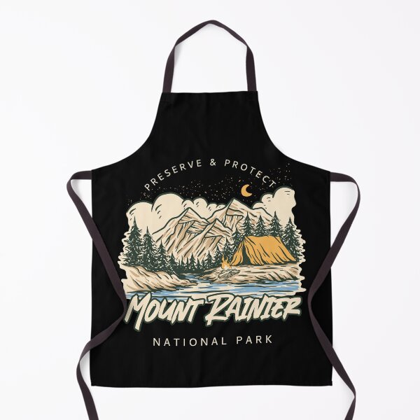 Item preview, Mount Rainier Washington National Park - Sepia Tone Illustration designed and sold by Rad-State.