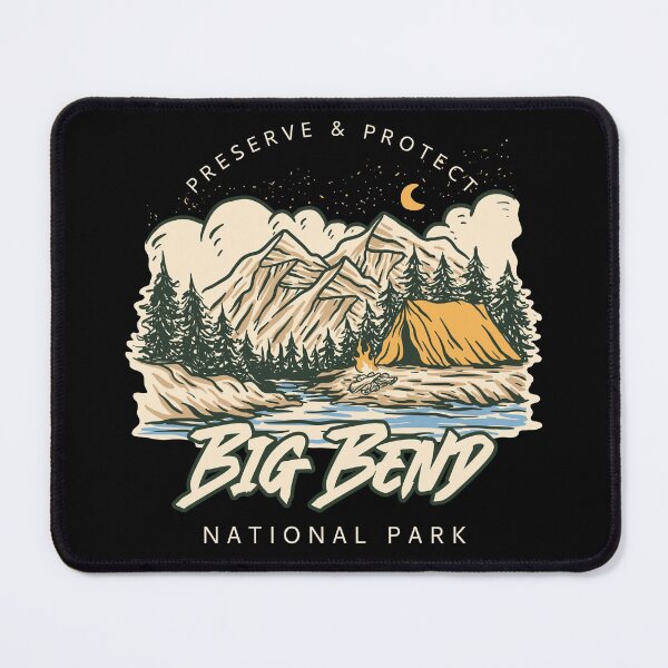 Item preview, Big Bend Texas National Park - Sepia Tone Illustration designed and sold by Rad-State.