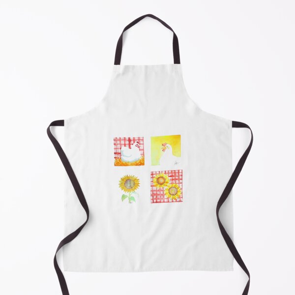 Item preview, Hens and sunflowers designed and sold by Lauren Plume.