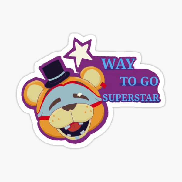 Freddy Superstar Sticker