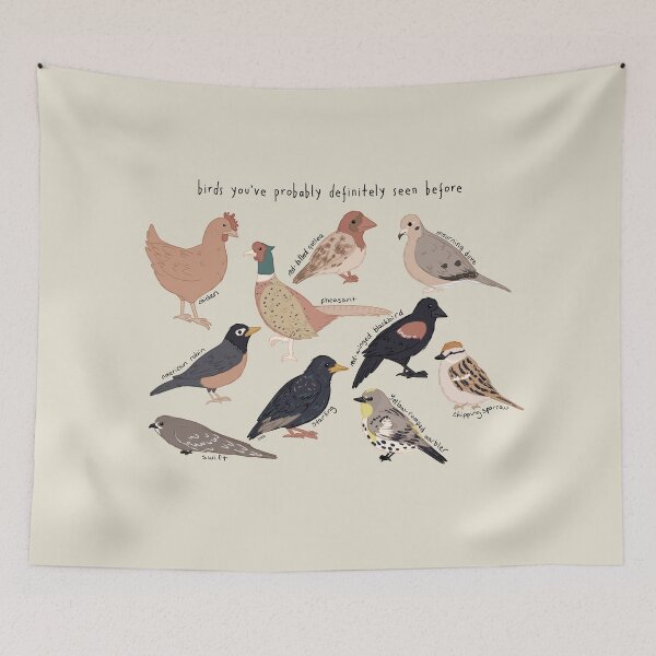Item preview, birds you've probably definitely seen before designed and sold by karmadogg.