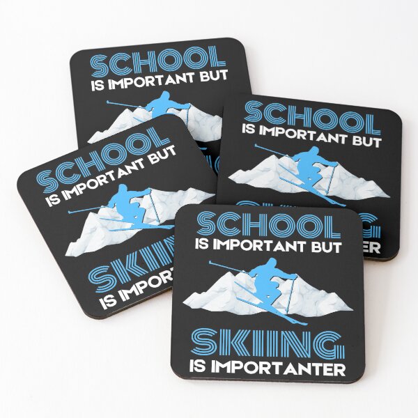 Item preview, School is important but skiing is importanter designed and sold by Cardinal Designs.