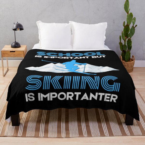 Item preview, School is important but skiing is importanter designed and sold by Cardinal Designs.
