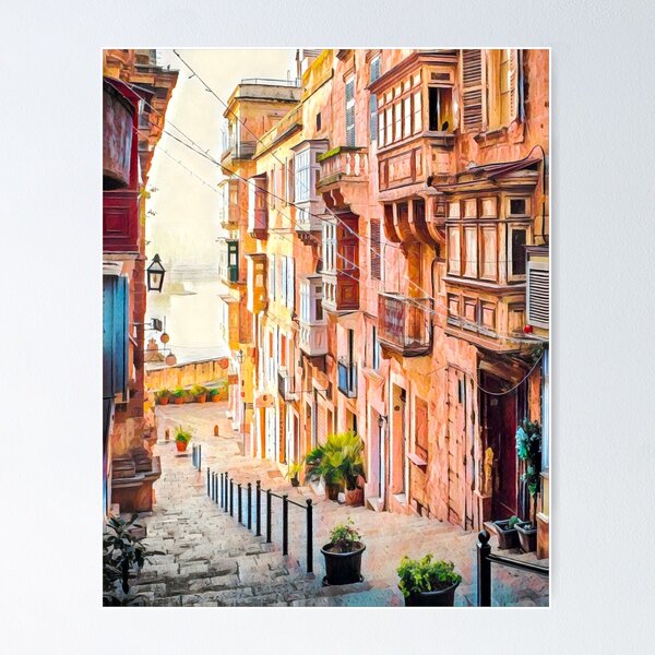 Item preview, Old Town Valetta, Malta designed and sold by SofiaStutio.
