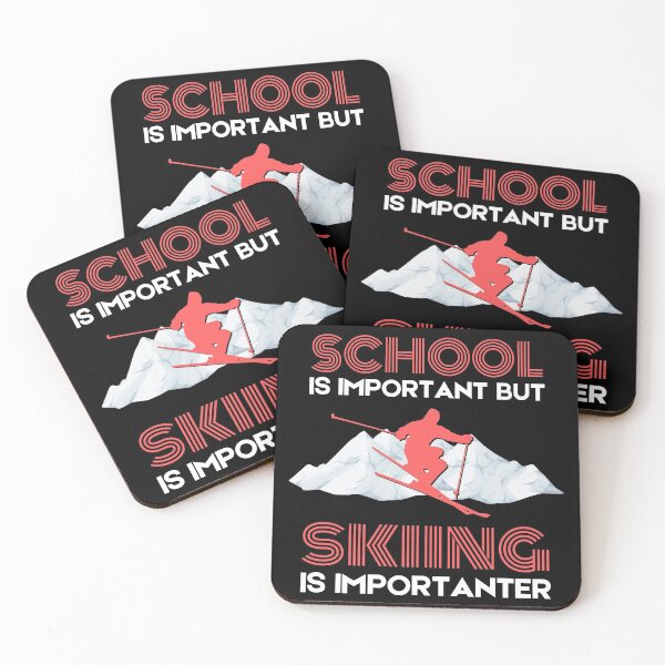 Item preview, School is important but skiing is importanter designed and sold by Cardinal Designs.