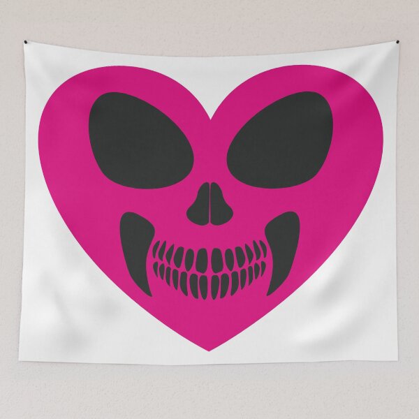 Item preview, valentine's day,skull in heart designed and sold by amid999.
