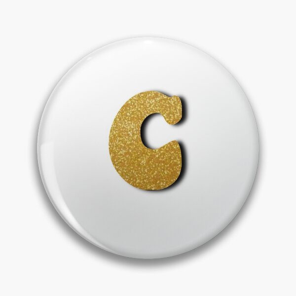 Item preview, Letter C Gold Glitter designed and sold by ViviTV.