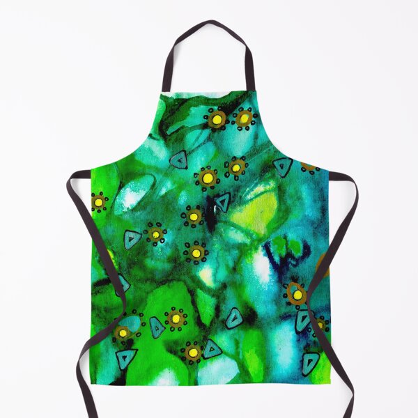 Item preview, 184. Magic forest flowers, green, Galaxy, pattern, subconscious surrealistic abstract, intuitive, outlined, simple, marker by Veera Zukova. More: linktr.ee/veerazukova designed and sold by Veera Zukova.