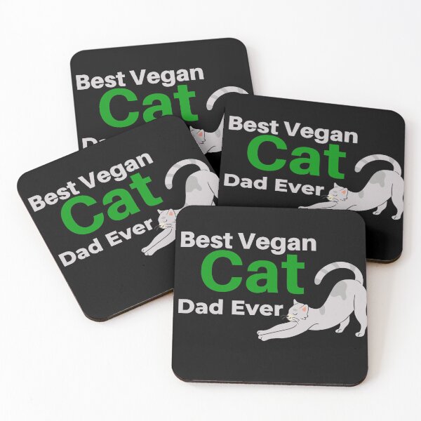 Item preview, Best Vegan Cat Dad Ever designed and sold by Snorg  Tees ⭐⭐⭐⭐⭐.