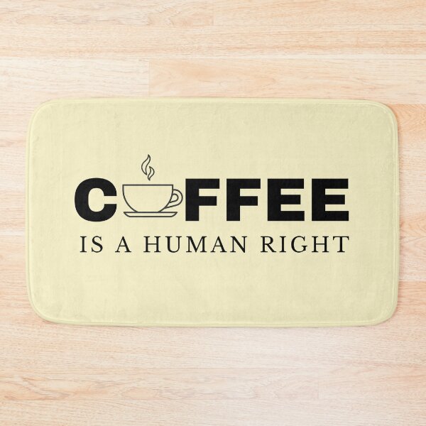 Item preview, Coffee is a human right Masks and tee-shirts designed and sold by wiggy38.