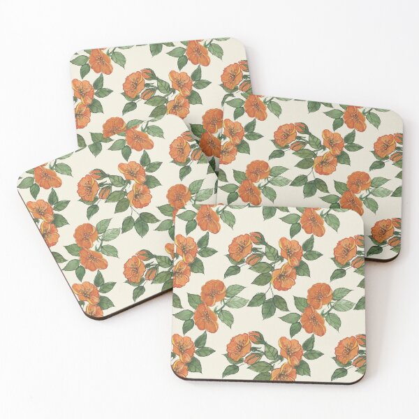 Item preview, Blooming Orange Roses (Cream) designed and sold by HildegunStudio.