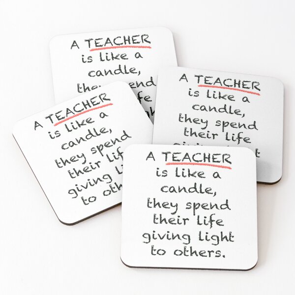 Item preview, A teacher is like a candle designed and sold by JessicaTukaj.