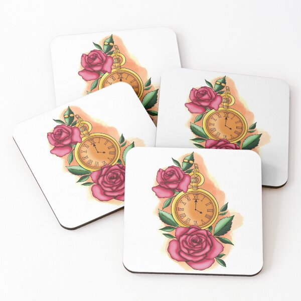 Item preview, Clock under its rosebushes designed and sold by Eikia.
