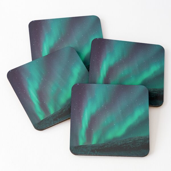 aurora borealis norway Coasters (Set of 4)