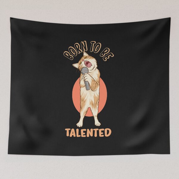 Item preview, Born To Be Talented Funny cat T-shirt  designed and sold by new-designstore.