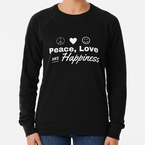 PacSun Peace Love Happiness Crew fashion Neck Sweatshirt