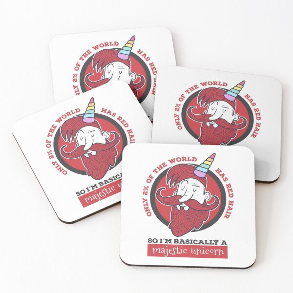 Item preview, Red Hair Majestic Unicorn designed and sold by SportDIXIT.