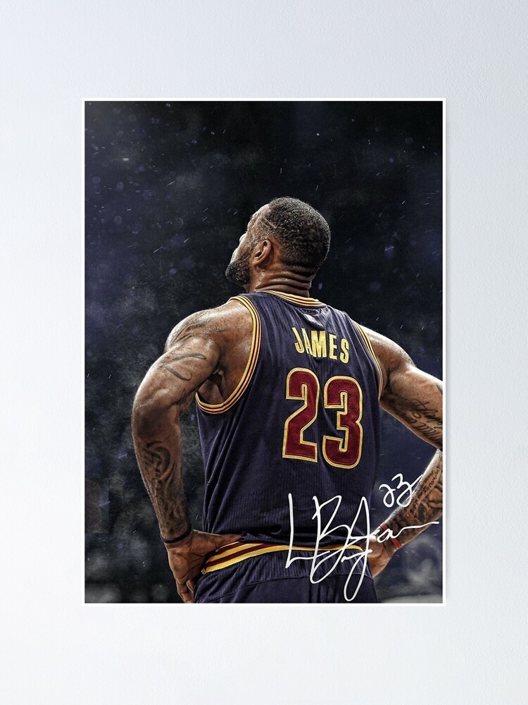 LeBron James Autographed Galaxy Jersey Number With Photo