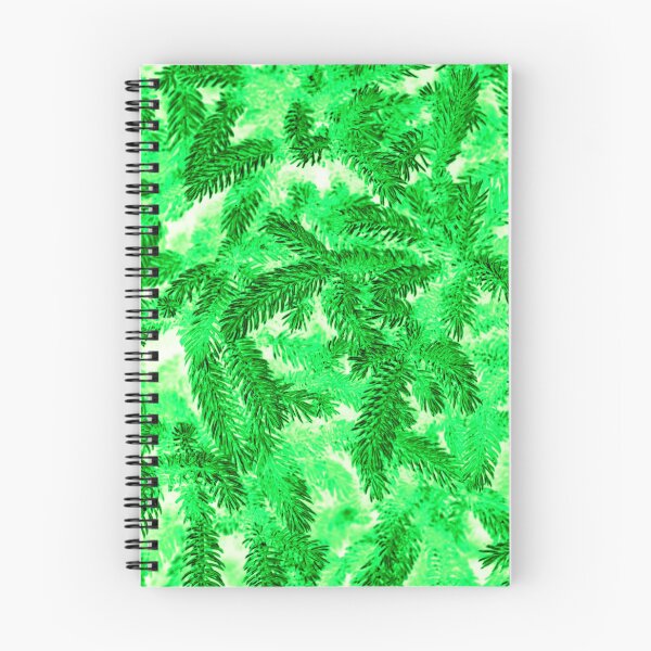 Item preview, Floral Winter Motifs with Branches of the  Ornamental Light Green Spruce Tree designed and sold by IraNiva.