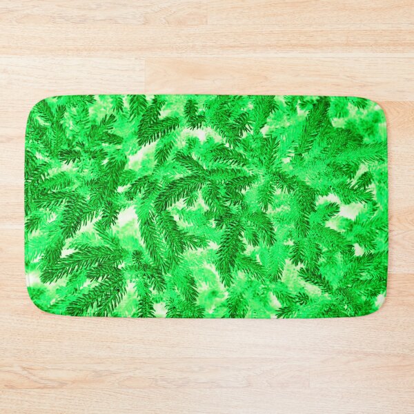 Item preview, Floral Winter Motifs with Branches of the  Ornamental Light Green Spruce Tree designed and sold by IraNiva.