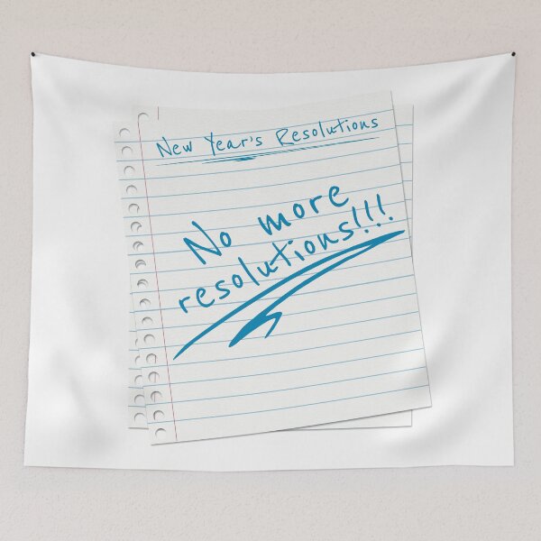 Item preview, New Year Resolution List - No more resolutions! designed and sold by pixelspantry.