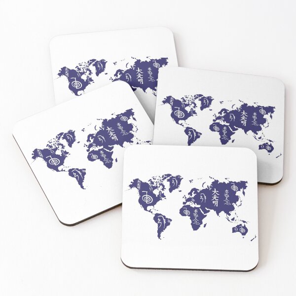Item preview, World Map and Reiki Symbols designed and sold by marcosty.