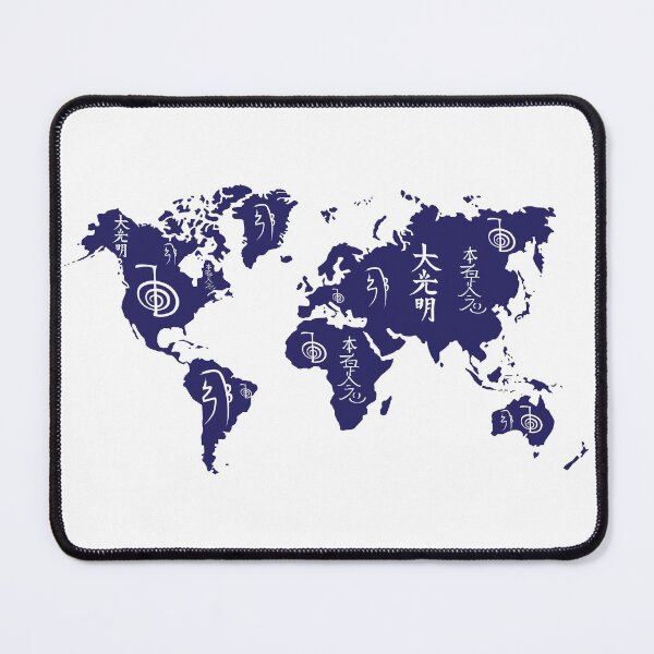 Item preview, World Map and Reiki Symbols designed and sold by marcosty.