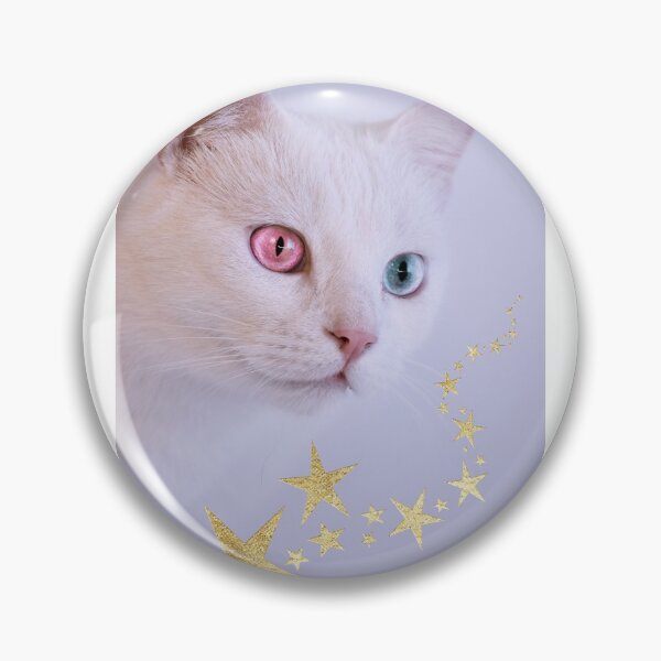 Item preview, White Cat with Stars designed and sold by CretivCrazySoul.