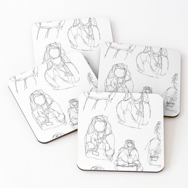 Item preview, line drawing women sitting designed and sold by terididcote.