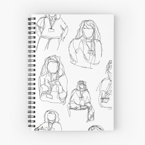 Item preview, line drawing women sitting designed and sold by terididcote.