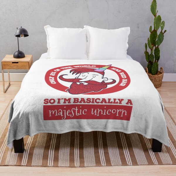 Item preview, Red Hair Majestic Unicorn designed and sold by SportDIXIT.